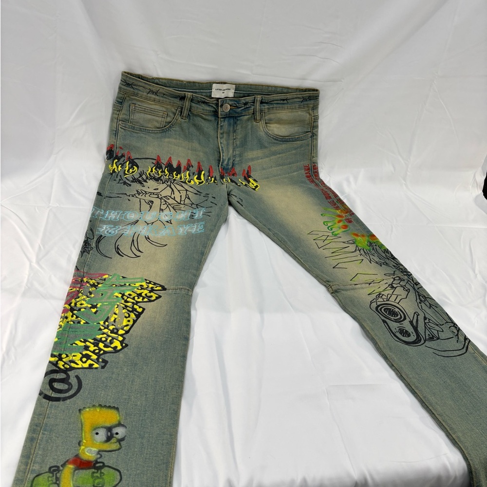 One of a kind Lifted Anchor Designer Jeans